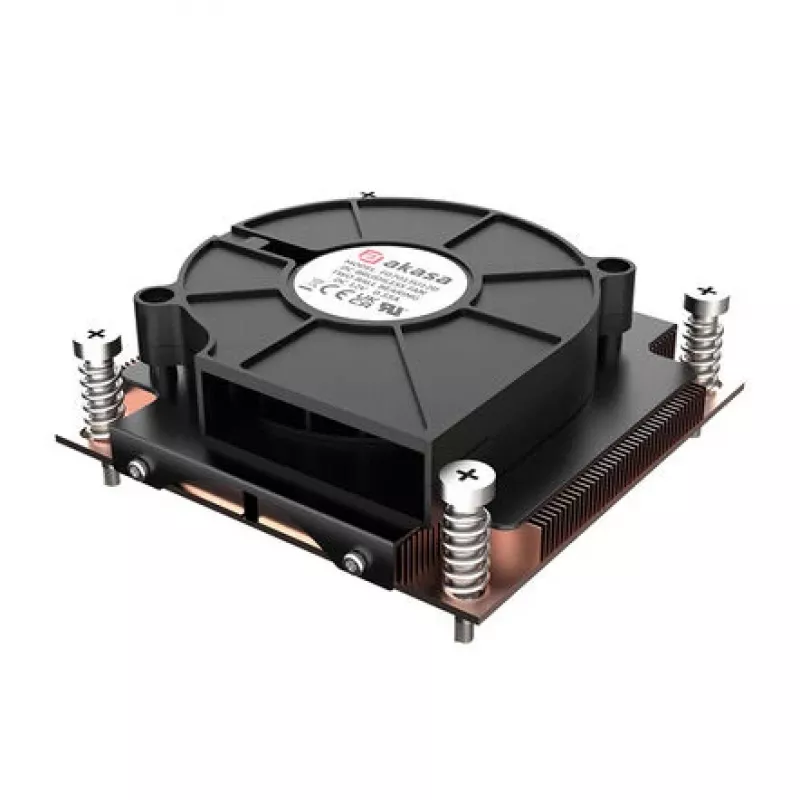 CPU chladič Akasa AK-CC7406BP01 pre Intel LGA 1700, medený heatpipe chladič