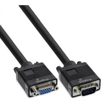 VGA kábel MediaRange MRCS249 2 m — VGA (D-Sub) na VGA (D-Sub), čierny