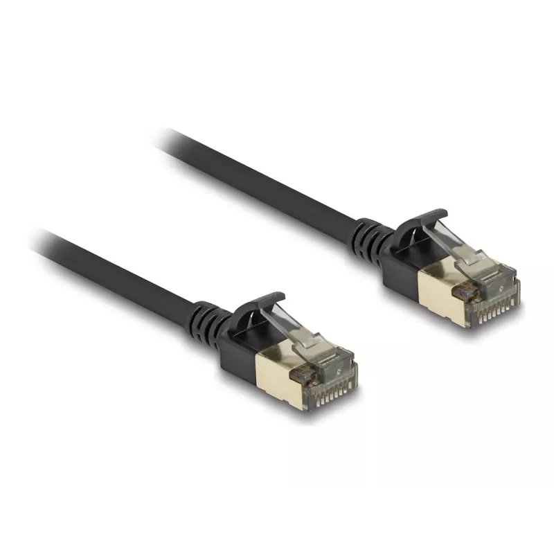 Sieťový kábel DeLOCK RJ45 Cat.8.1 F/FTP tenký Pro 5 m čierny