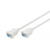 Assmann Nullmodem prepojovací kábel. D-Sub9 B/B. 3,0 m. Snap kryty. béžová (AK-610100-030-E)