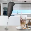 Clatronic MS 3089 Napeňovač mlieka na batérie, čierny/nehrdzavejúca oceľ