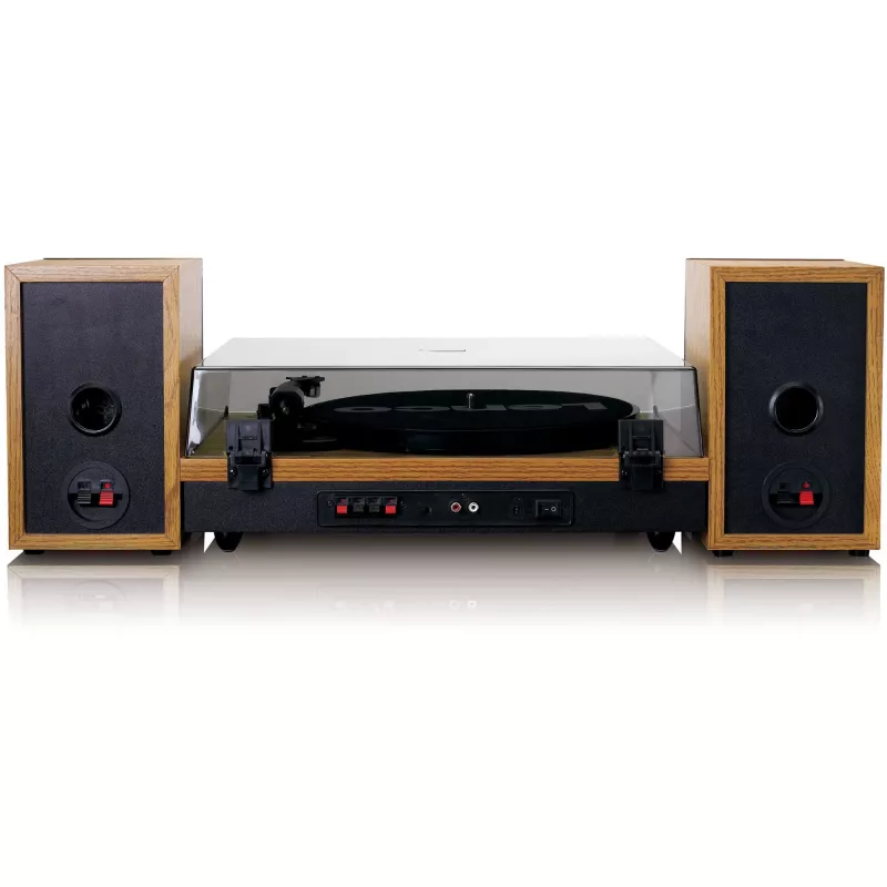 Lenco LS-300WD gramofón s externými reproduktormi, drevo