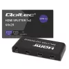 Qoltec 51797 Aktívny HDMI splitter 2 x HDMI 4K x 2K | 6 Gb/s | 60 Hz