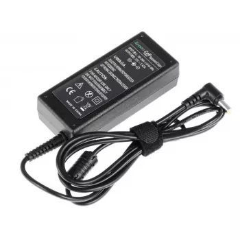 Napájací zdroj Green Cell AD01P — 60 W, 19 V 3,42 A, napájací zdroj do notebooku pre interiér, čierny