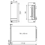 SCHROFF čelný panel - ČELNÝ PANEL HF PSU 3HE 6TE MAX (21006943)