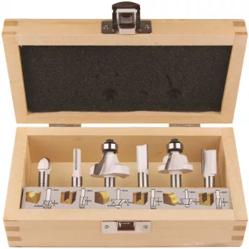 Makita - frézovacia sada bitov - pre plast, masívne drevo - 6 ks (D-53540)