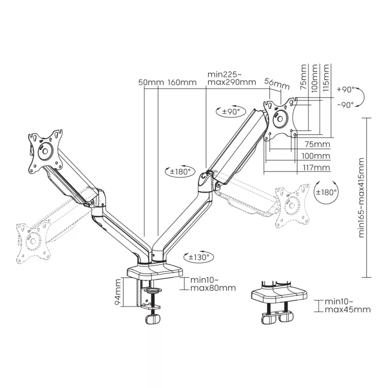 Sbox stolný LCD-S024-2 (17-32/2x2-9kg/100x100)