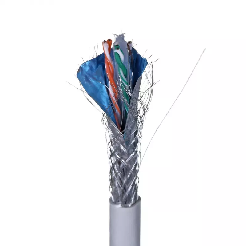 LANBERG sieťový kábel Cat6 SFTP LCS6-11CU-0305-S, 305 m, 23 AWG, sivý, PVC plášť