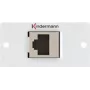 Kindermann Konnect 50 alu - modulárny Faceplate-Snap-In - GG45 (7444000424)