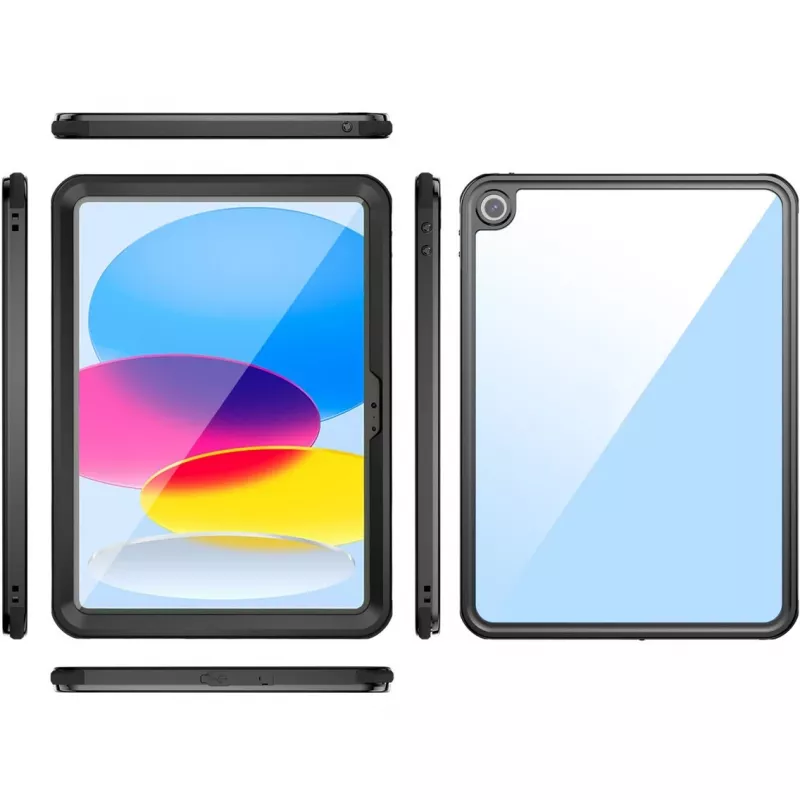 Zadné krytie 4smarts Stark 27,7 cm (10,9 palca) čierne transparentné pre iPad 10. gen.