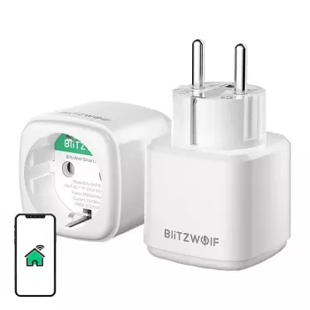 Inteligentná zásuvka BlitzWolf BW-SHP15 ZigBee 3680W — podomietková Wi-Fi/ZigBee kompatibilná zásuvka