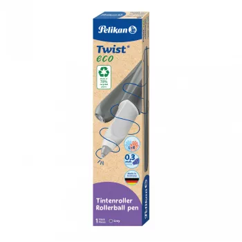 Guličkové pero Pelikan Twist eco modro-sivé – pohodlné, mäkké písanie