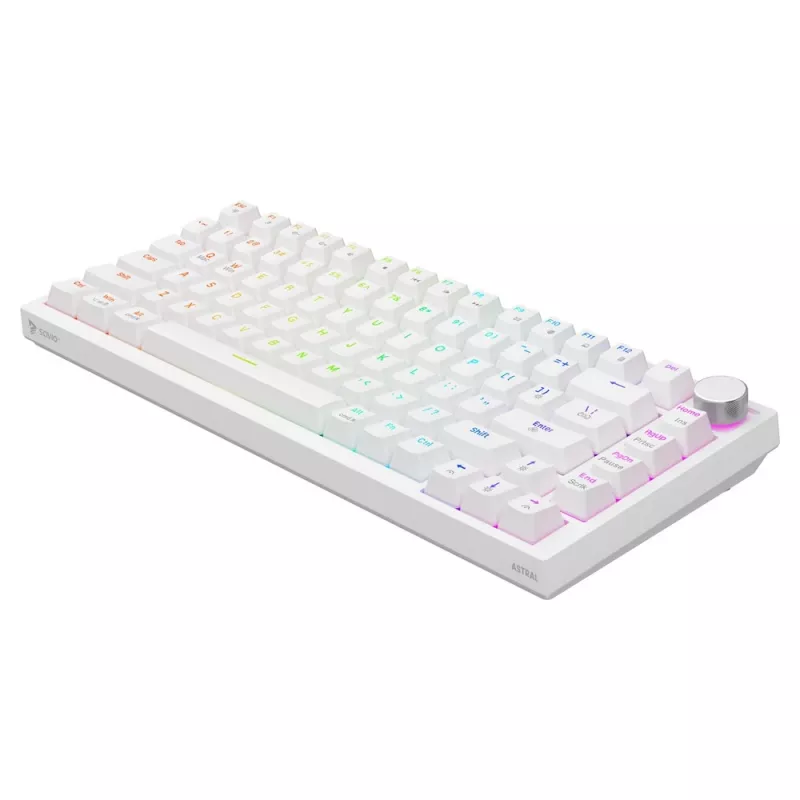 Savio ASTRAL WHITE JADE klávesnica Gaming USB QWERTY US International