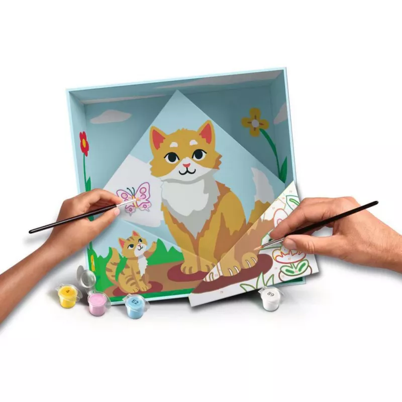 Maliarska sada Ravensburger CreArt Do it together — model mačiek, spoločná maliarska sada