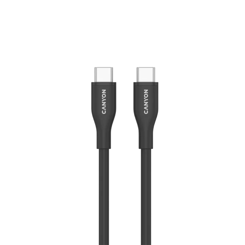 CANYON kábel CC60SC10 C-C 60W 1m silikónový čierny
