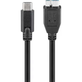 Wentronic goobay - USB kábel - Micro-USB Type-B (konektor samec) na USB-C (konektor samec) - USB 3.1 - 60 cm - obojstranný C konektor (67995)
