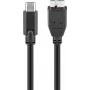Wentronic goobay - USB kábel - Micro-USB Type-B (konektor samec) na USB-C (konektor samec) - USB 3.1 - 60 cm - obojstranný C konektor (67995)