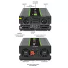 Qoltec Monolith napájací adaptér/menič auto 4000 W čierny
