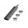 Alcasa HUB-C001A rozbočovač USB Type-C 5000 Mbit/s antracit