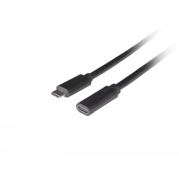 USB kábel LANBERG CA-USBE-20CC-0015-BK USB-C na USB-C 1,5 m, USB 3.2 Gen 1 (5 Gbit/s), pozlátené kontakty, čierny
