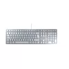 Klávesnica CHERRY KC 6000 slim univerzálna USB QWERTZ nemecká strieborná