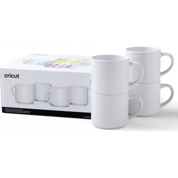 Cricut 2009392 hrnček 300 ml biely 4 kusy (2009392)
