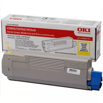 Toner OKI 43865721 až 6000 strán žltý
