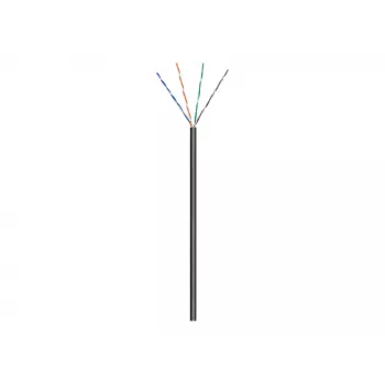 Wentronic goobay - káblový bubon - 100,0 m - UTP - CAT 5e - vonkajšie použitie, lanko - čierny (57196)