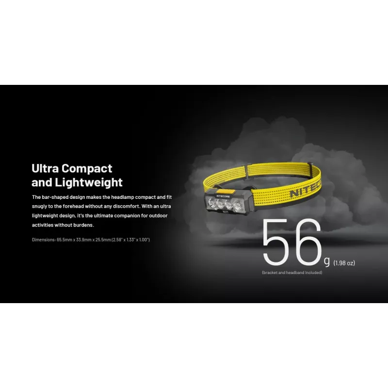 Nitecore NU27 čelová lampa čierna, žltá LED čelová lampa