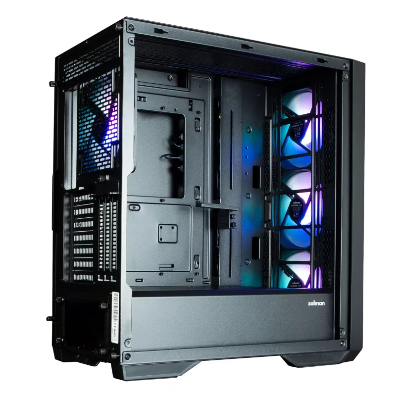 Zalman Z9 Iceberg MS čierna ATX Mid Tower PC skriňa vrátane 4x 140 mm ARGB ventilátorov - Midi/Mini Tower - ATX