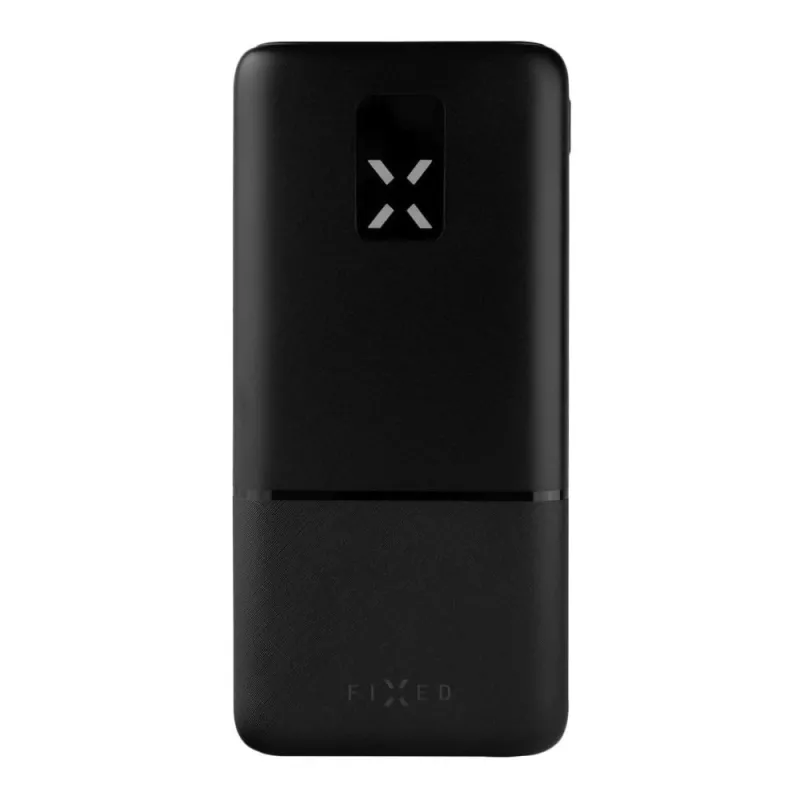 Fixed Zen powerbanka 20000 mAh USB-C PD 20W s LCD displejom, čierna