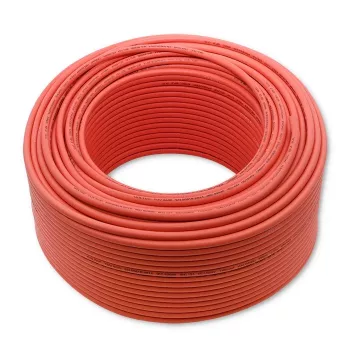 Solárny kábel QOLTEC 53852 6 mm², 100 m rolka, červený