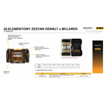 DEWALT FLEXTORQ sada bitov 28-dielna /MCALREN