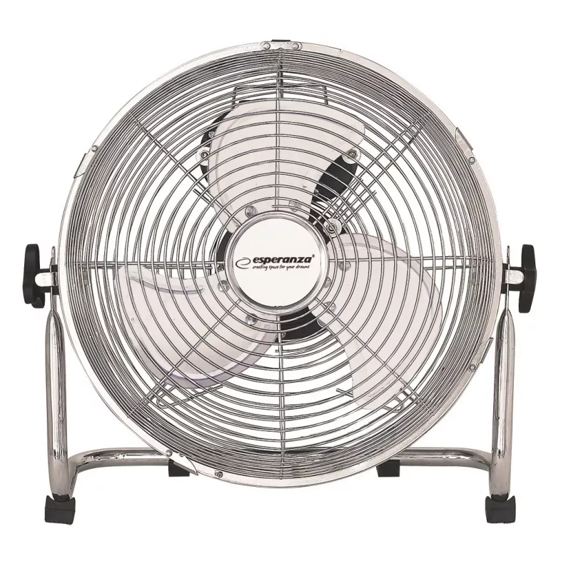 Stolný ventilátor ESPERANZA EHF005 Scirocco 12 palcov – 3 rýchlosti, priemer 36 cm, chróm, 50 W