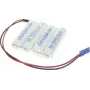 Panasonic akumulátorový balík 4 Mignon (AA) kábel, konektor NiMH eneloop rad F1x4 Graupner 4,8 V 1900 mAh (124006)
