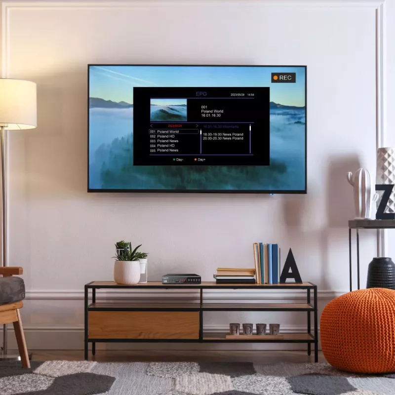 Digitálny TV prijímač MANTA DVBT025PRO DVB-T2 podpora Full HD USB nahrávanie