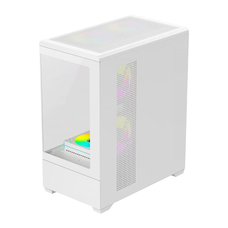 Počítačová skriňa DarkFlash C365 (biela) s 5 ventilátormi