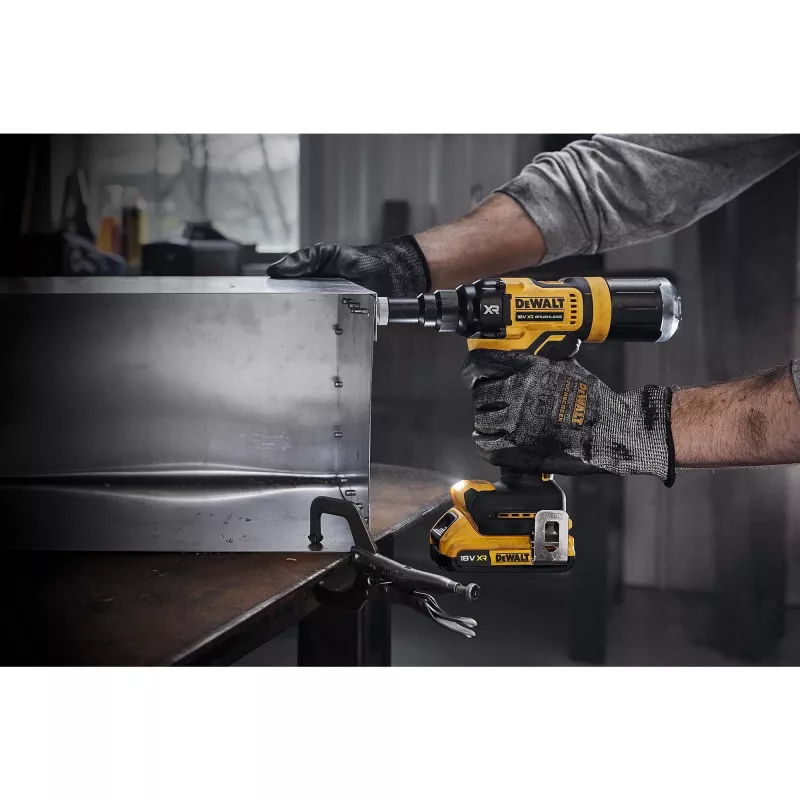 DeWALT DCF403NT-XJ akumulátorové nitovacie kliešte čierna, žltá 2,4, 3,2, 4, 4,8 mm 10000 kN