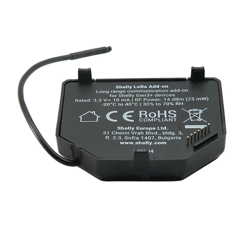 Sada s 2 relé Shelly LoRa Add-on EU868