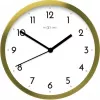 NeXtime nástenné hodiny 2523gw Arabické, Ø44 cm, nástenné, zlatá/biela