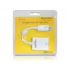 Videokábel adaptér DeLOCK 61766 0,125m VGA DisplayPort biely