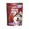 Maškrta pre psov Pan Mięsko Kačacie jerky prúžky 100 g