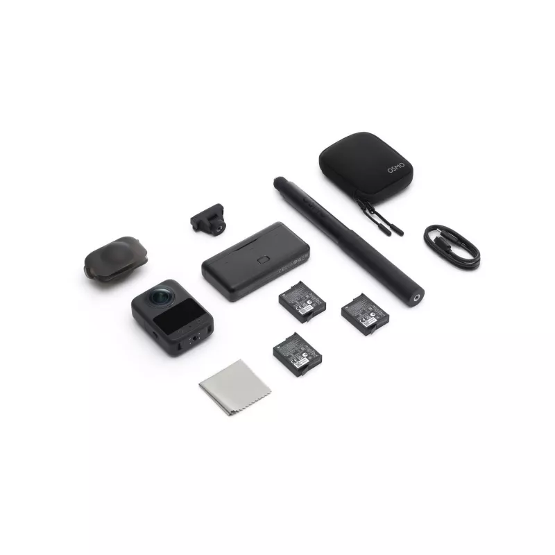 DJI Osmo 360 Adventure Combo CP.OS.00000442 akčná kamera 8K 360°, 120 MP, CMOS 1/1,1 palca, displej 2 palce, 128 GB, Wi-Fi, IP68