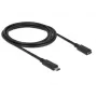 USB kábel DeLOCK SuperSpeed USB 3.2 Gen 1 2 m USB-C čierny