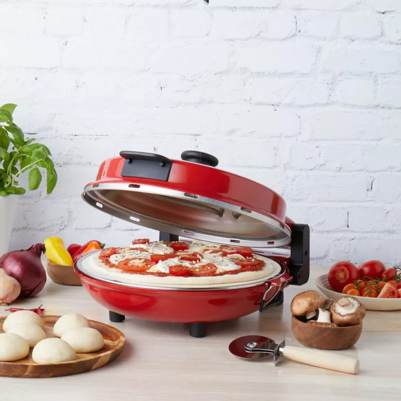 Pizzovač Petra PT5666VDE Bella Pizza 1200 W nepriľnavý povrch, stolná pizza rúra