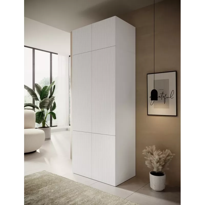 Šatníková skriňa cama meble PAFOS 2D BASE 90×55,5×45 cm biela matná, 2 dvere