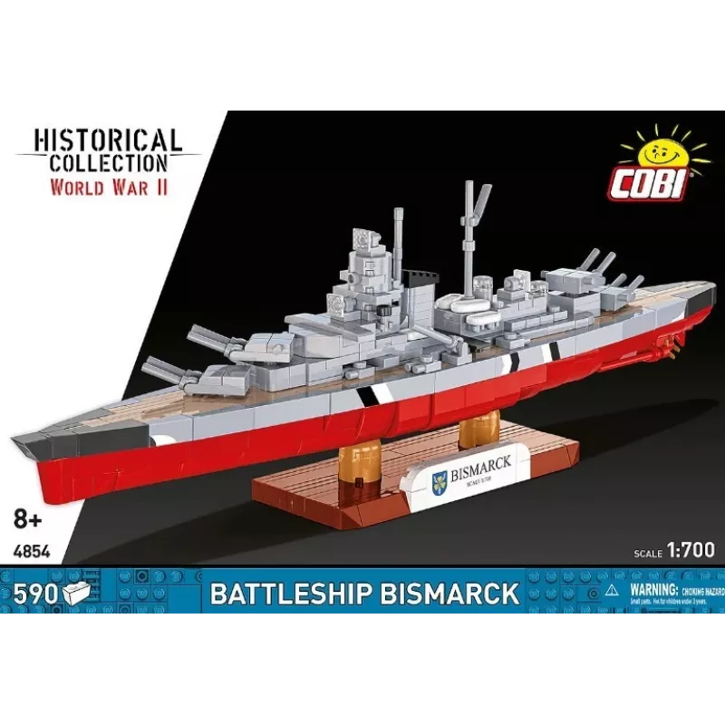 Stavebnica Cobi bojová loď Bismarck model, 590 dielov