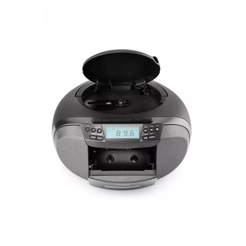Rádioprehrávač JVC RC-E444B čierny s CD prehrávačom a FM tunerom