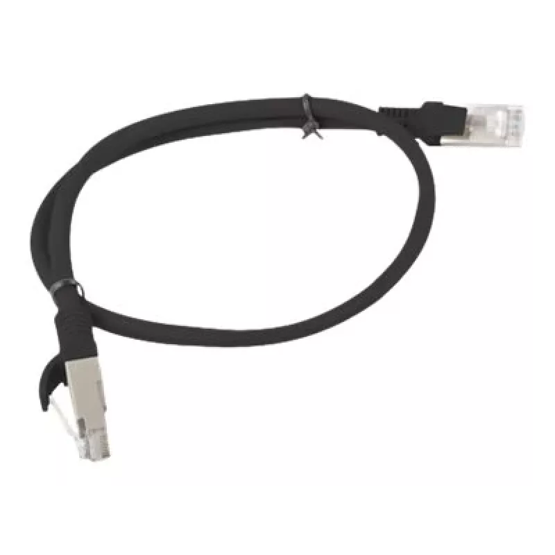 Sieťový kábel LANBERG PCU5-10CC-0500-BK Cat5e U/UTP RJ-45 — 5 m, čierny, CCA vodič
