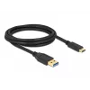 Kábel DeLOCK SuperSpeed USB (USB 3.2 Gen 2) Type-A na Type-C 2 m